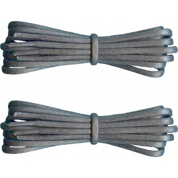 Pracovní obuv ŠEDÉ Kulaté VOSKOVANÉ tkaničky do bot ZESÍLENÉ trekové 45 cm