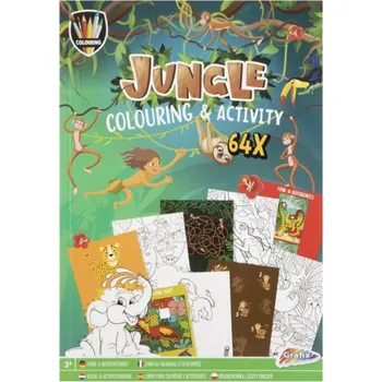 omalovánky Kniha Jungle s ilustracemi a aktivitami