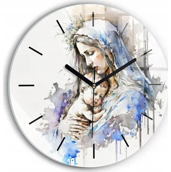 Hodiny Nástěnné hodiny SacroArte bílé 30 cm