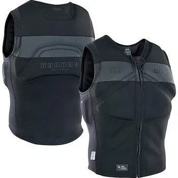 Vodní sport vesta ION Vector Amp Front Zip men BLACK velikost neoprenů a trapézů 50/M