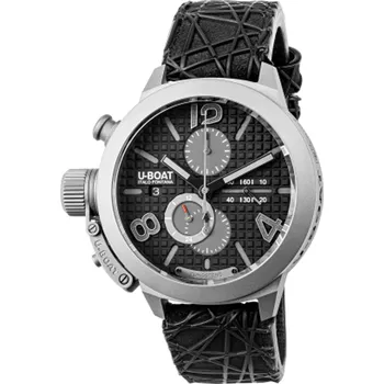 Hodinky U-Boat 3004 Classico Titanium Black Automatic Chronograph 45mm 10ATM