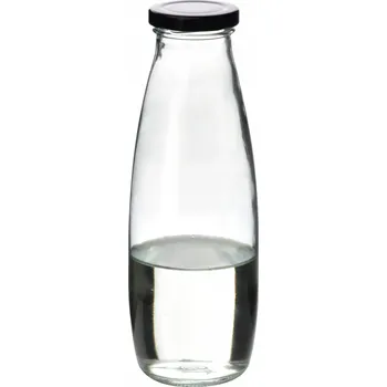 Láhev Skleněná láhev HOLLIE CLEAR 500 ml se šroubovacím uzávěrem