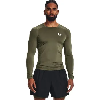 Pánské tričko Kompresní tričko HG Armour Comp LS Green - Under Armour Velikost: XL, Barva: zelená