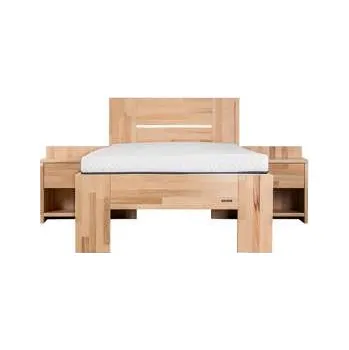 Postel Jednolůžková postel Vento z bukového masivu, 80-140 cm, moderní design Délka [cm]: 190, Šířka [cm]: 100