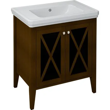 Koupelnový nábytek SAPHO CROSS umyvadlová skříňka 70x81x47cm, buk (CR375)