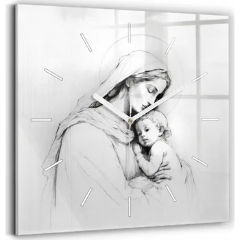 Hodiny Nástěnné hodiny SacroArte šedé 30 cm