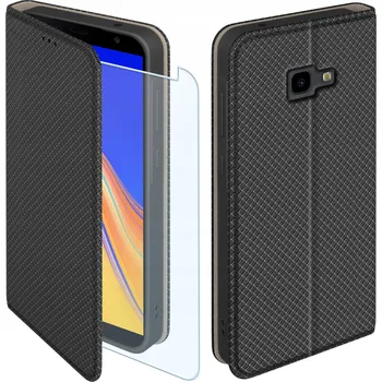 Pouzdro na mobilní telefon Flipové pouzdro KrainaGSM pro Samsung Galaxy J4+ černé