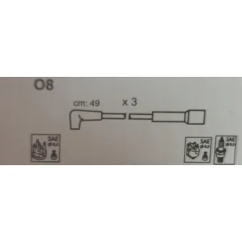 Brzdová hadice Zapalovací kabel OPEL O8