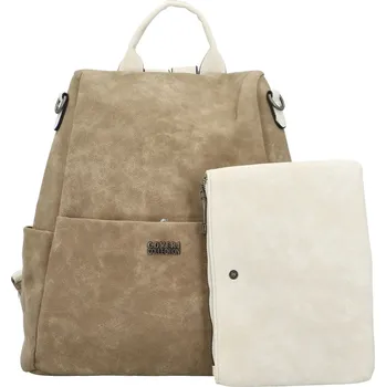 Kabelka Trendy dámský koženkový kabelko-batoh Laionel new, taupe