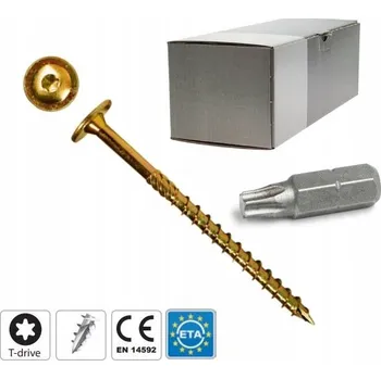 Vrták Šrouby do dřeva PGB ESETTG002008000603 8 x 60 mm 50 ks