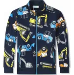 Chlapecká mikina - KUGO DM9370, tmavě modrá Barva: Modrá tmavě, Velikost: 98