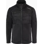 PORSCHE DESIGN Hybrid jacket Volnočasová bunda se stylovým vrstevním a vysokým límcem černá (Stylová bunda ze dvou materiálů s inovativní technologií CLOUDSPUN. Vzor prošití jako sedačky vozů Porsche.)