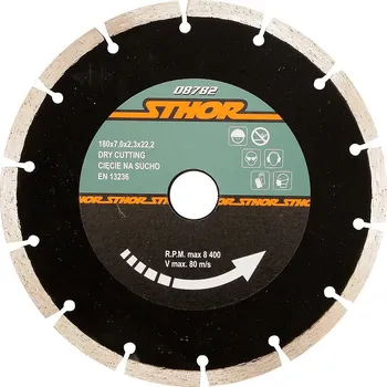 Sada nářadí Kotouč diamantový 115 x 7,0 x 1,9 x 22,2 mm segmentový