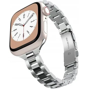 Řemínek na hodinky Spigen Modern Fit 316L Band Silver Apple Watch 41mm/40mm/38mm AMP06357 Stříbrná