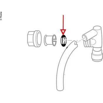 Příslušenství ke karavanu Silikonový O-kroužek 10x2,5mm