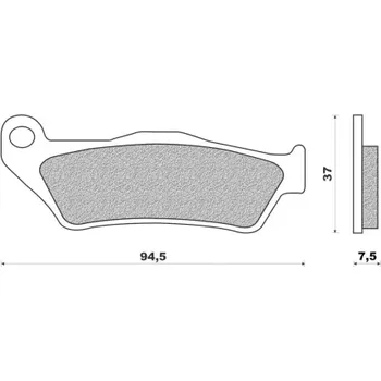 Brzdová destička brzdové destičky, NEWFREN (směs ROAD TOURING ORGANIC) 2 ks v balení M502-921