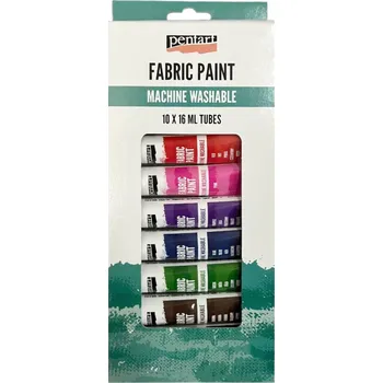 Speciální výtvarná barva pentart Barvy na textil sada (10x16ml)