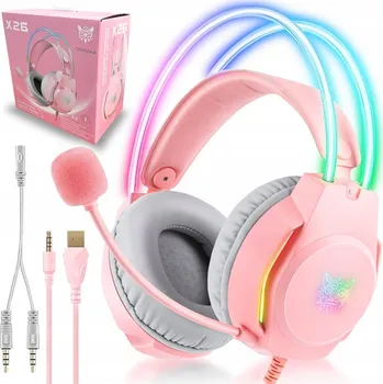 Sluchátka Herní sluchátka ONIKUMA X26 s mikrofonem, 3,5" a RGB SLUCHÁTKA