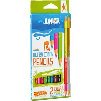 Kresba Pastelky JUNIOR Ultra trojhranné 12ks (+ 2ks dual)