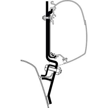 Markýza Adaptér Thule - VWT2/T3 do roku 7/90, 3-dílný.