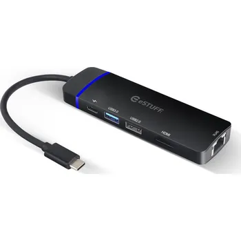 USB hub eSTUFF USB-C 5-in-1 Mobile Hub PD100W GLB235420 1329810