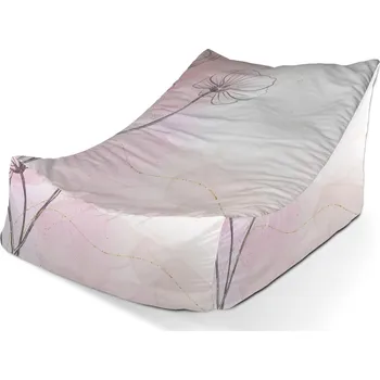 Sedací pytel Sablio Sedací vak Lounge Růžový akvarel - 80 x 95 x 50 cm