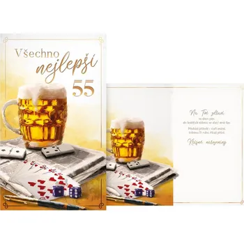 UNIPAP přání k narozeninám 55 M11-542 T PRANI_T_2294 549607