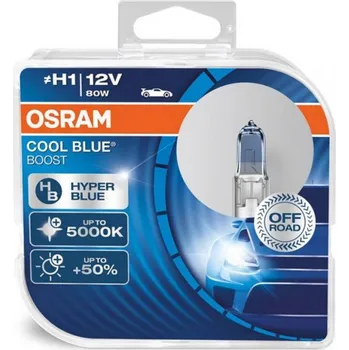 Autožárovka OSRAM Halogenová žárovka Osram H1 12V 80W P14,5s Cool Blue Boost 5500K / 2 ks