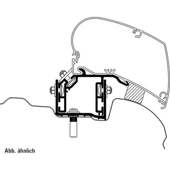 Markýza Adaptér pro markýzu Omnistor - VW Crafter od 2017 EU verze