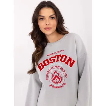 Dámská mikina Mikina EM BL 617 15.55P světle šedá jedna velikost