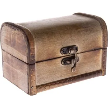 Casa de Engel Dřevěná truhlička světle hnědá 5