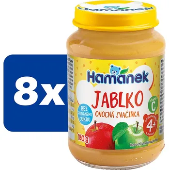 Hamánek Jablko neslazené - 8 x 180 g