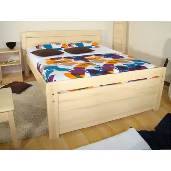 Postel Zvýšené dvoulůžko z masivu DOLLY SENIOR 160x200 smrk