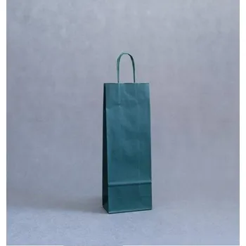 Dárková taška Ozdobná dárková taška PĚKNÉ ozdobné tašky ZELENÁ 14x39 Cm EKO In Duplo