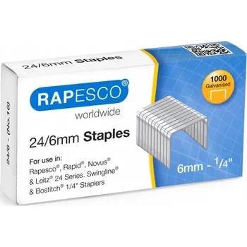 Spona do sešívačky KANCELÁŘSKÉ POTŘEBY SVORKY do sešívačky 24/6 Rapesco SADA MALÝCH SVOREK