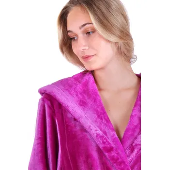 Dámský župan Vestis dámský krátký župan Siena s kapucí (1057) Velikost: S-M, Siena krátký s kapucí: Fuchsiová