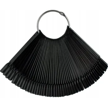 Karnevalový doplněk Šablony na vějíř nehty, 12,5 cm ( sada 50 ks ), černé