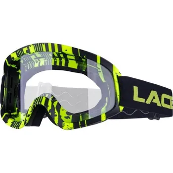 cyklistické brýle Dětské cyklistické brýle na freeride a downhill Laceto BUZZ UNI Reflexní neon, Černá