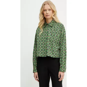 Pánská móda Bavlněná košile Weekend Max Mara 2515111112600 zelená 77X, vel. 34