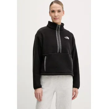 Dámská mikina Mikina The North Face TNF Fleeski dámská, černá barva, s aplikací, NF0A88Z3KX71 99X, vel. L