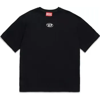 Chlapecké tričko Dětské bavlněné tričko Diesel TMARCUS OVER T-SHIRT černá barva, J02022 99X, vel. 144