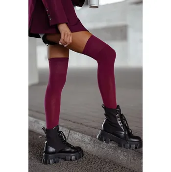 Dámské ponožky Nadkolenky 0293.001 bordó Velikost: 37/41