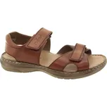 RIEKER Pánské hnědé kožené sandály 21461-24-247 Velikost 42