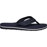Dámské žabky Tommy Hilfiger WEBBING BEACHSANDAL 36 Tmavě modrá, Bílá