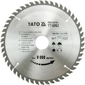 Sada nářadí Kotouč na dřevo 184 x 30 mm 50z