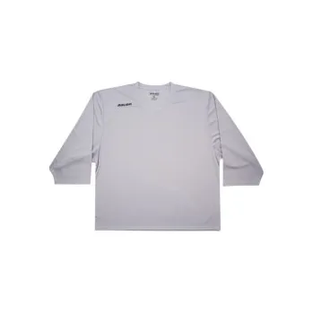 Brankářský tréninkový dres Bauer Practice Flex Jersey YTH Silver, Velikost Brankář YTH Brankářský (74 cm)