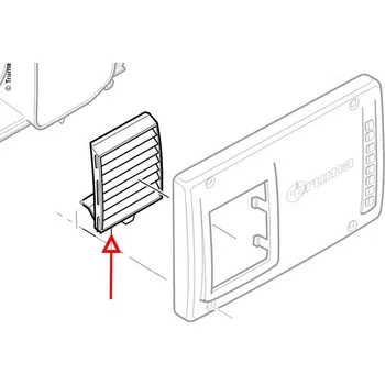Příslušenství ke karavanu Lamelová vložka do nástěnného krbu Combi D, černá