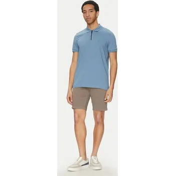 Pánská košile BOSS Polokošile Passerzip 50537507 Světle modrá Slim Fit M