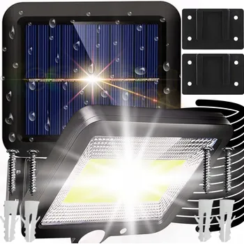 Venkovní osvětlení Pouliční lampa Eddcom 100 W 8000 lm, napájení z baterie/solární