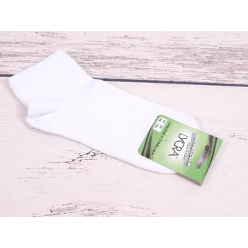 Pánské ponožky Ponožky Props lycra BÍLÉ nízké kotníkové 3/4 bavlněné s elastickým vláknem lycra velikosti ponožek: 25-26 ( EUR vel. 38-40)